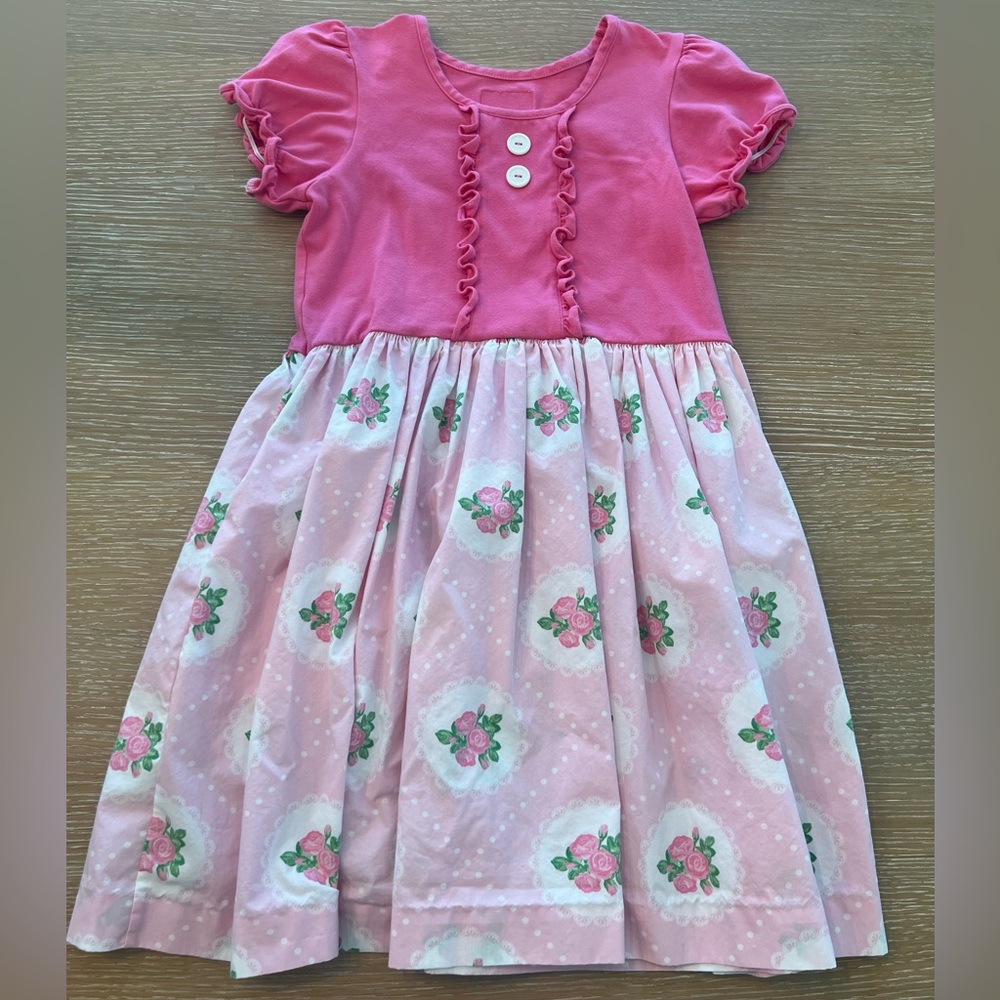 Eleanor Rose Pink Rose Dress Size 8-10